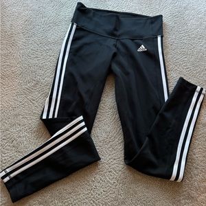 EUC black adidas leggings size medium